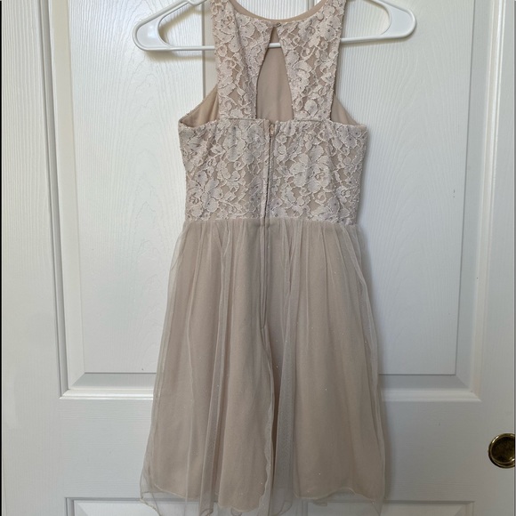 light pink sparkly floral dress! - Picture 2 of 3